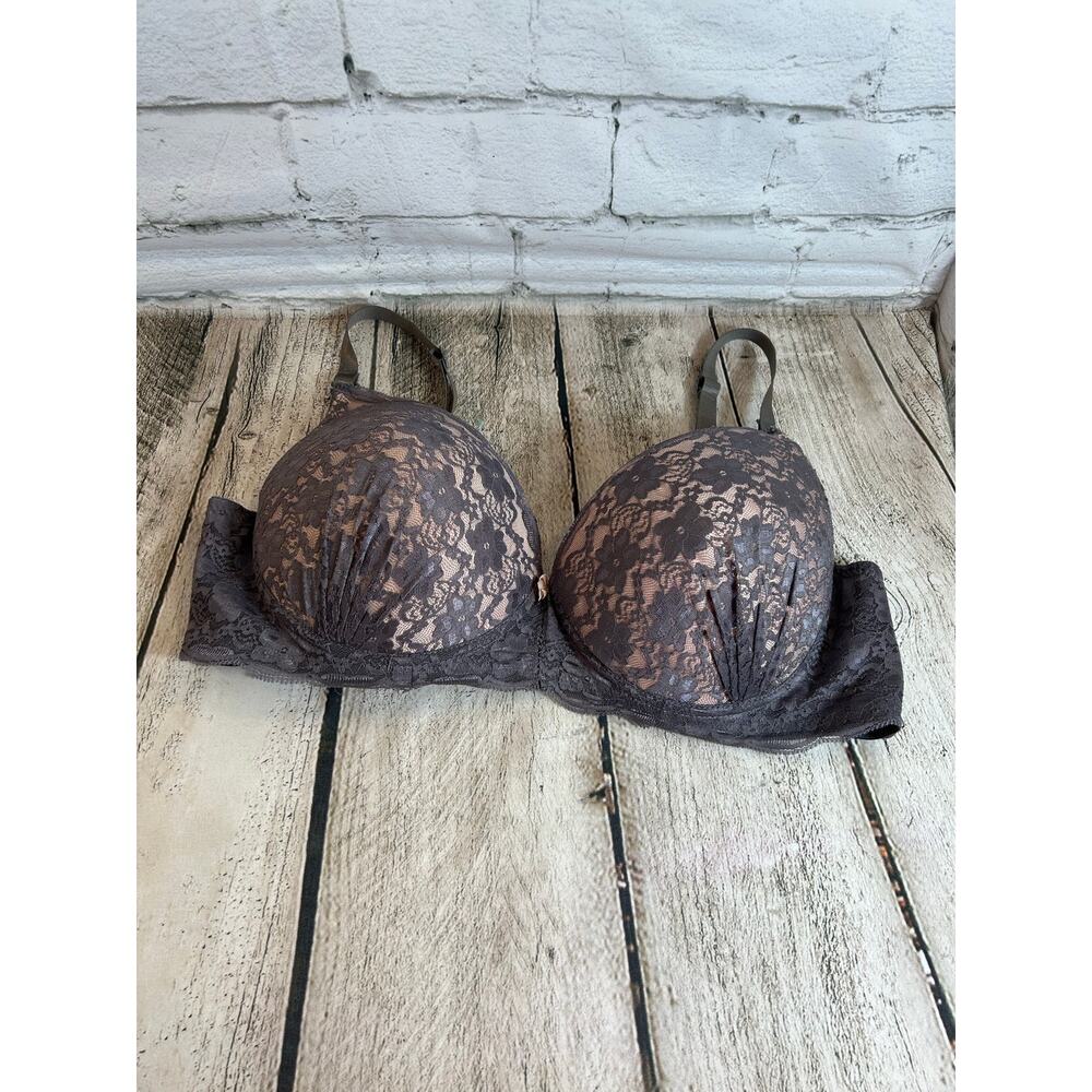 KATHY IRELAND Women’s Lace Underwire Push-Up Bra / Size: 42D